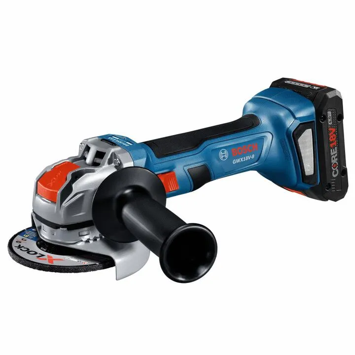 Bosch 18V X-LOCK 4 1/2in Angle Grinder Kit - Professional Grade Cordless Performance 1