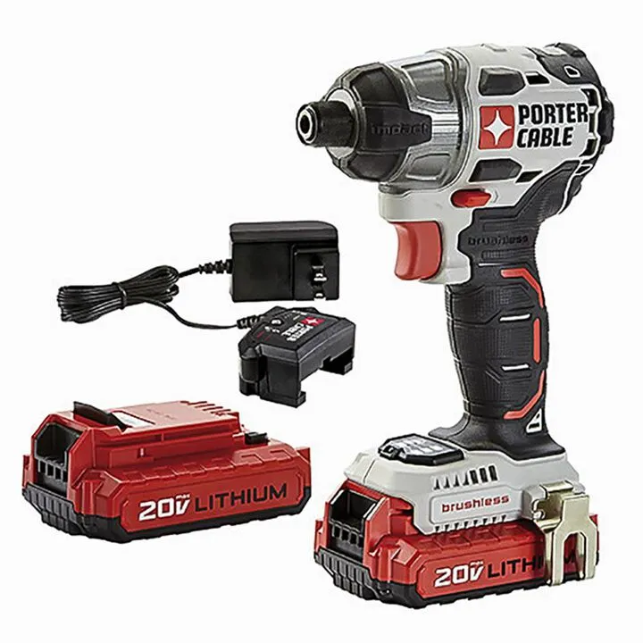 Porter Cable 20V 1/4in Impact Driver Kit - Professional Cordless Performance