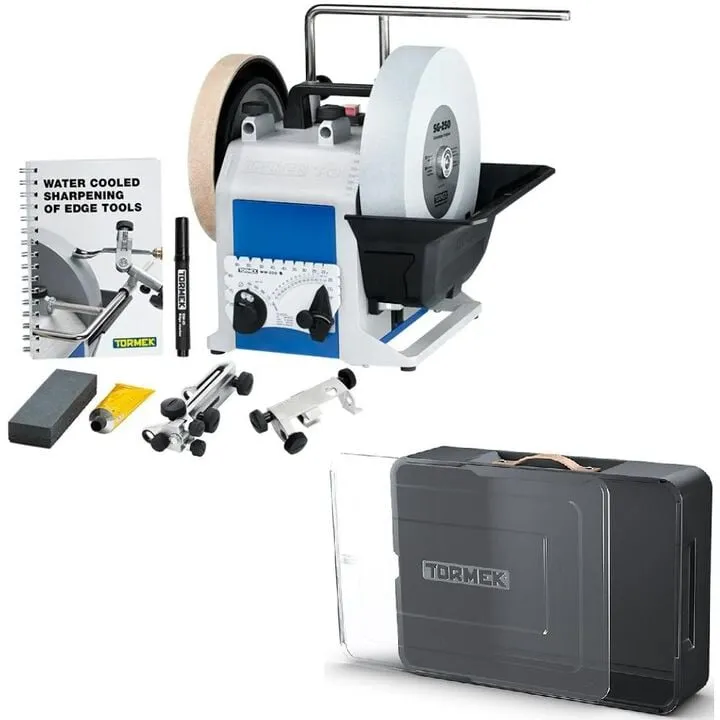 Tormek T-8 Water-Cooled Sharpening System with TC-800 Storage Case Bundle