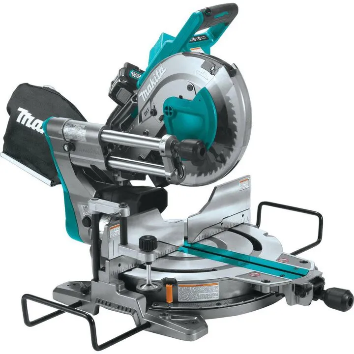 Makita 40V Max XGT 10-Inch Dual Bevel Sliding Compound Miter Saw Kit with Heavy-Duty Stand 3