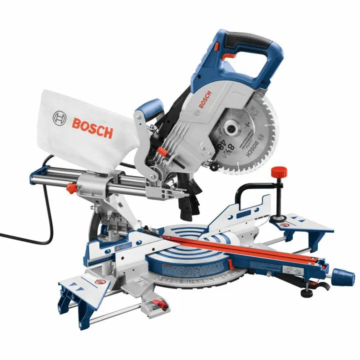 Bosch 8 Inch Single Bevel Compound Miter Saw - Compact Precision for Professionals 1