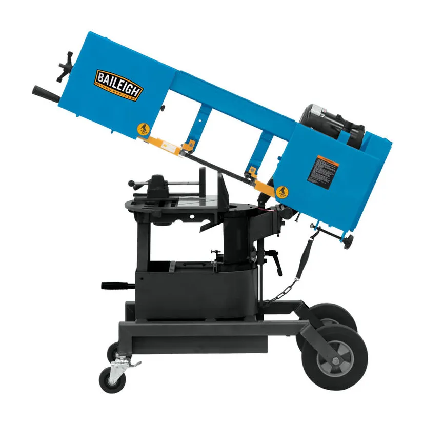 Baileigh BS-10VS 10-Inch Portable EVS Dual Mitering Bandsaw