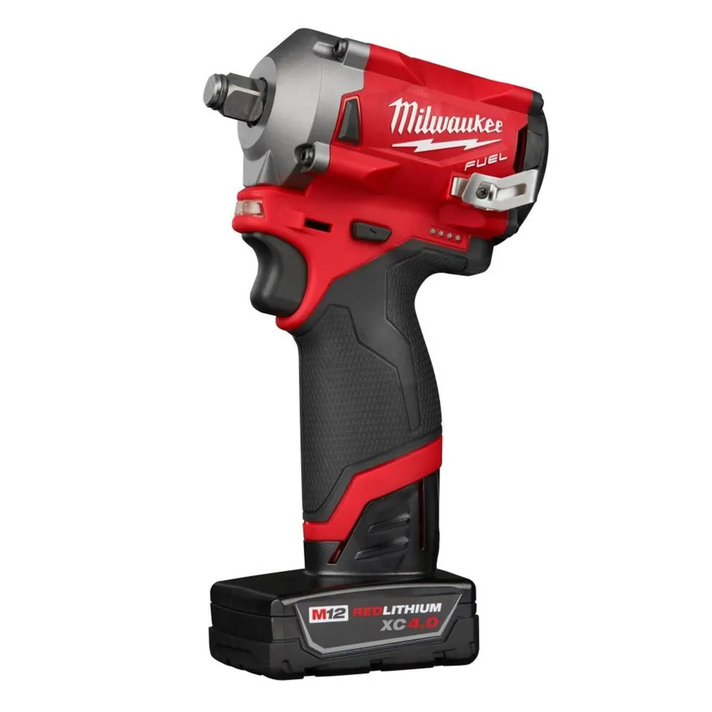 Milwaukee M12 FUEL Stubby 1/2 in. Impact Wrench Kit - Professional Compact Performance 4