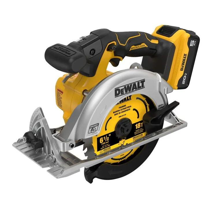 DEWALT 20V MAX 6 1/2 Inch Brushless Cordless Circular Saw Kit - Optimized for Precision 2