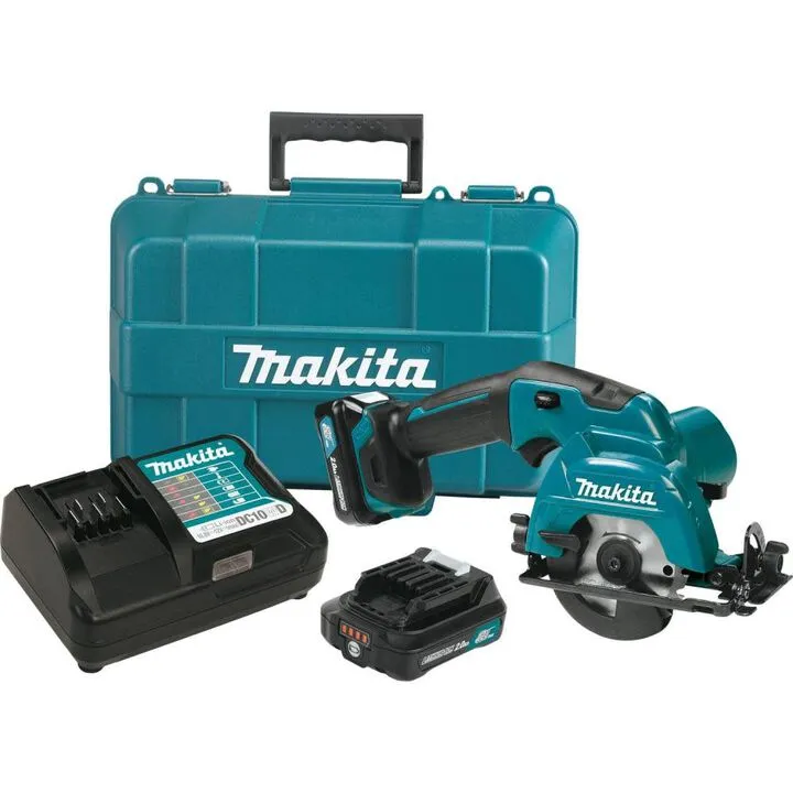 Makita 12V max CXT Lithium-Ion 3-3/8 in. Cordless Circular Saw Kit - Compact Precision Solution
