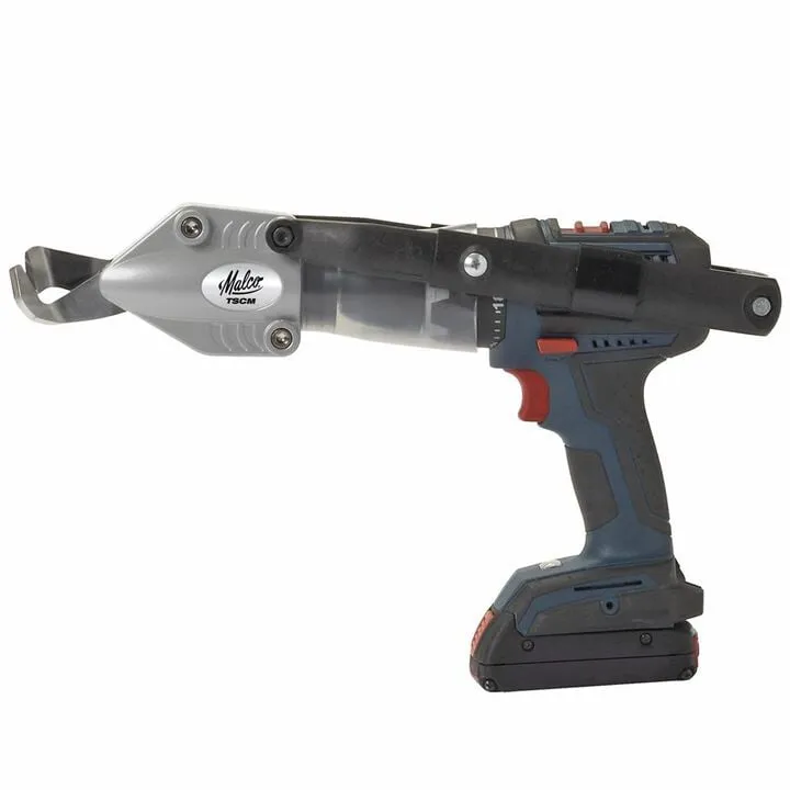 Malco Corrugated Metal Turbo Shear - Professional Grade Drill Attachment