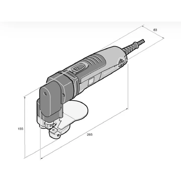 Fein Professional Sheet Metal Shear: Precision Cutting for 12 Gauge Steel 1