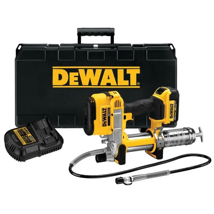 DEWALT 20V MAX Lithium Ion Grease Gun Kit - High-Performance Lubrication System