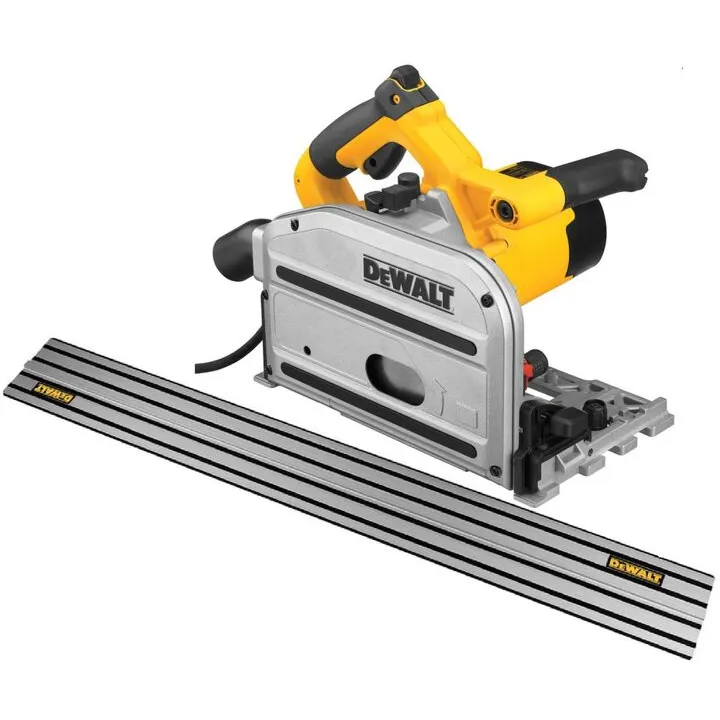 DEWALT 6 1/2 Inch Corded Heavy-Duty Tracksaw & 59 Inch Track Bundle