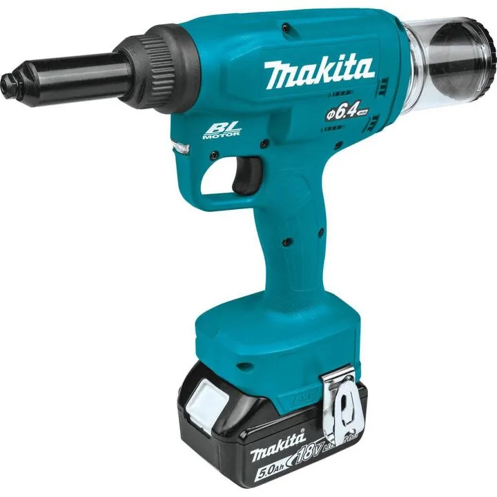 Makita 18V LXT Lithium-Ion Brushless Cordless 1/4in Rivet Tool Kit (5.0Ah) 2