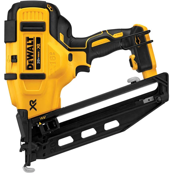 DEWALT 20V MAX 16 Gauge Angled Cordless Finish Nailer (Bare Tool)