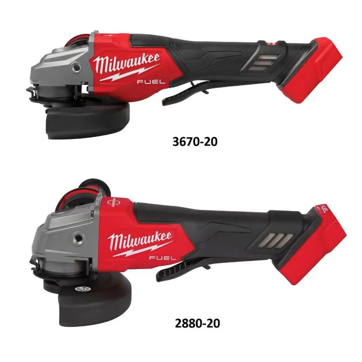 Milwaukee M18 4-1/2 Inch and 4-1/2 Inch Braking Grinder Professional Bundle 1