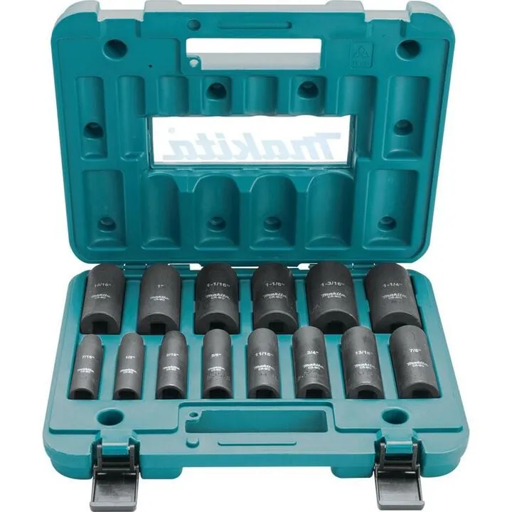 Makita 40V Max XGT Brushless 4-Speed 1/2-inch High Torque Impact Wrench & 14pc Deep Socket Bundle 6