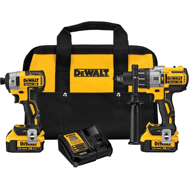 DEWALT 20V MAX XR Premium HD & Impact Combo Kit - Professional Grade Performance