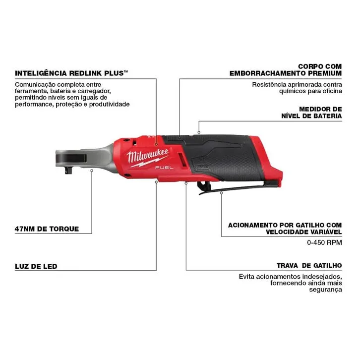 Milwaukee M18 Bluetooth Jobsite Radio & M12 High Speed Ratchet Professional Bundle (Bare Tool) 5