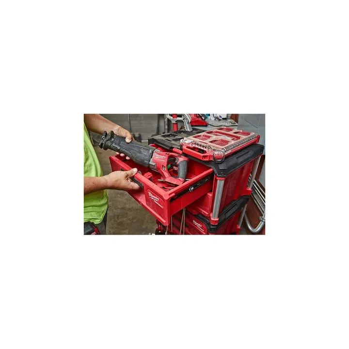Milwaukee M18 Impact Wrench with 36-Piece Socket Set and 2-Drawer Tool Box Bundle 18