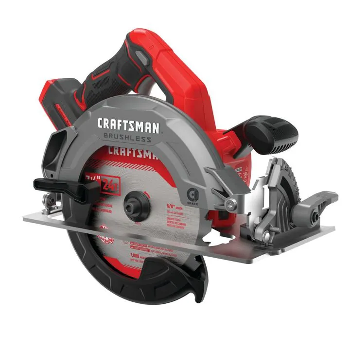 CRAFTSMAN V20 7-1/4 Inch Brushless Circular Saw (Bare Tool)