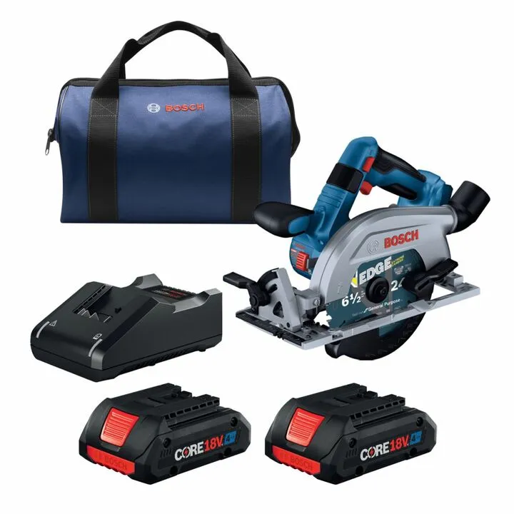 Bosch 18V 6-1/2 Inch Circular Saw (Left Blade) - Reconditioned Professional Kit