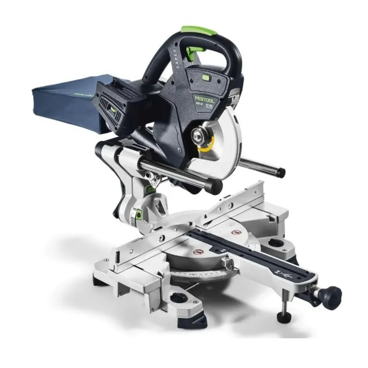 Festool KSC 60 EB 18V Cordless Miter Saw Kit - Precision Performance for Finish Carpentry