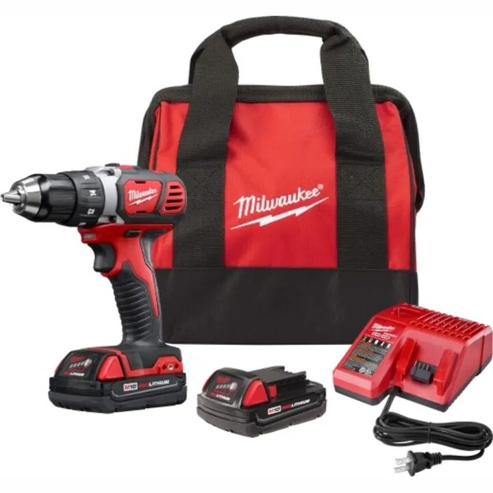 Milwaukee M18 Compact 1/2 In. Drill Driver Kit - High-Performance Cordless Versatility