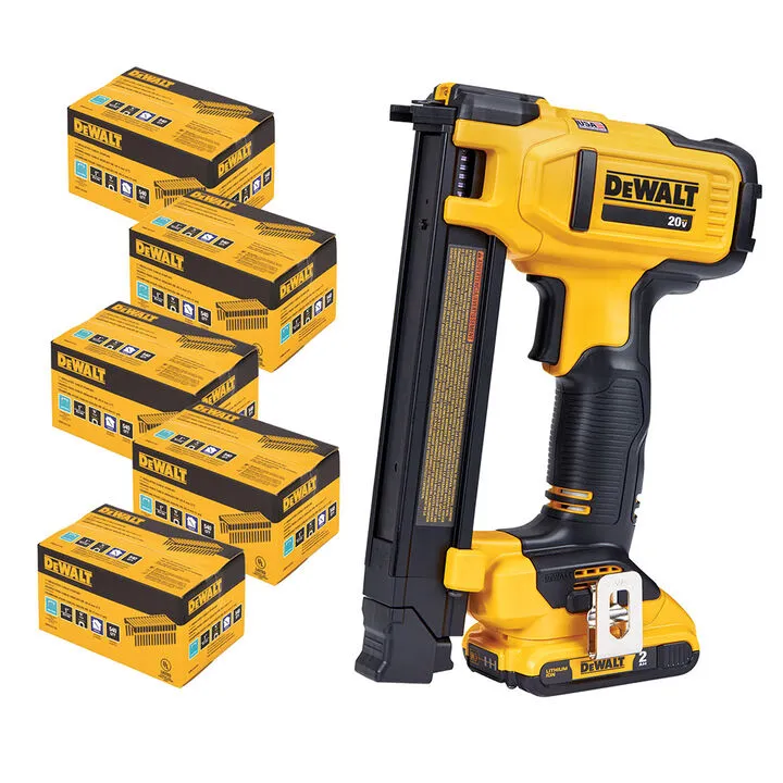 DEWALT 20V MAX Cordless Cable Stapler Bundle - Includes 5 Boxes of Staples