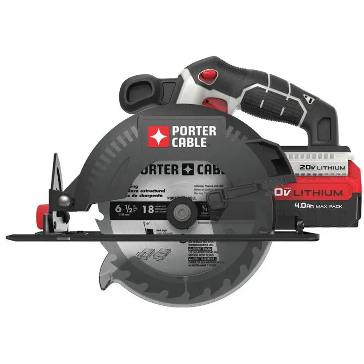 Porter Cable 20-Volt 6-1/2-in Cordless Circular Saw (Bare Tool) 2