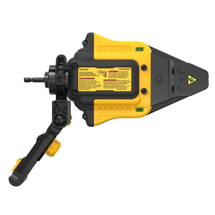 DEWALT PVC/PEX Pipe Cutter Attachment & Pinch Clamp Attachment Bundle 5
