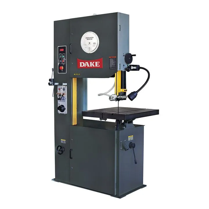 Dake V-26 26-Inch Throat Vertical Bandsaw - 220V 3-Phase Industrial Grade