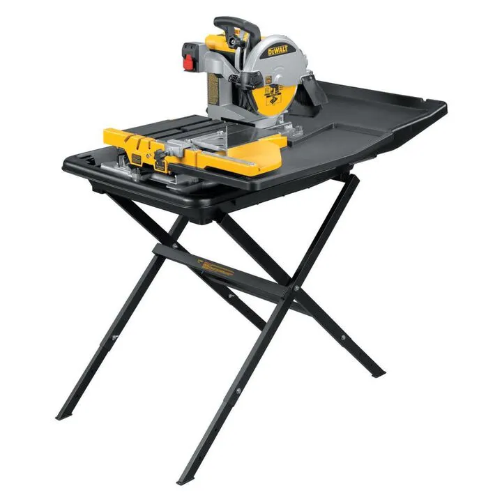 DEWALT 10-Inch Wet Tile Saw with Integrated Stand System
