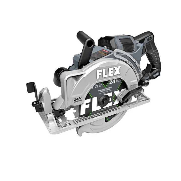 FLEX 24V 7 1/4in Rear Handle Circular Saw - Stacked Lithium Battery Kit 2