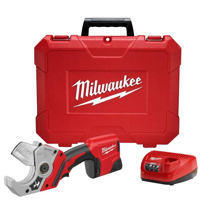 Milwaukee M12 Cordless Plastic Pipe Shear Kit - High-Performance Plumbing Solution