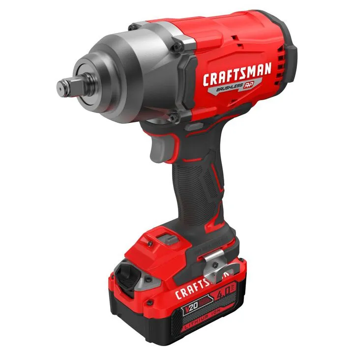 CRAFTSMAN V20 RP 1/2 Inch Drive Impact Wrench Kit with Hog Ring Anvil 1