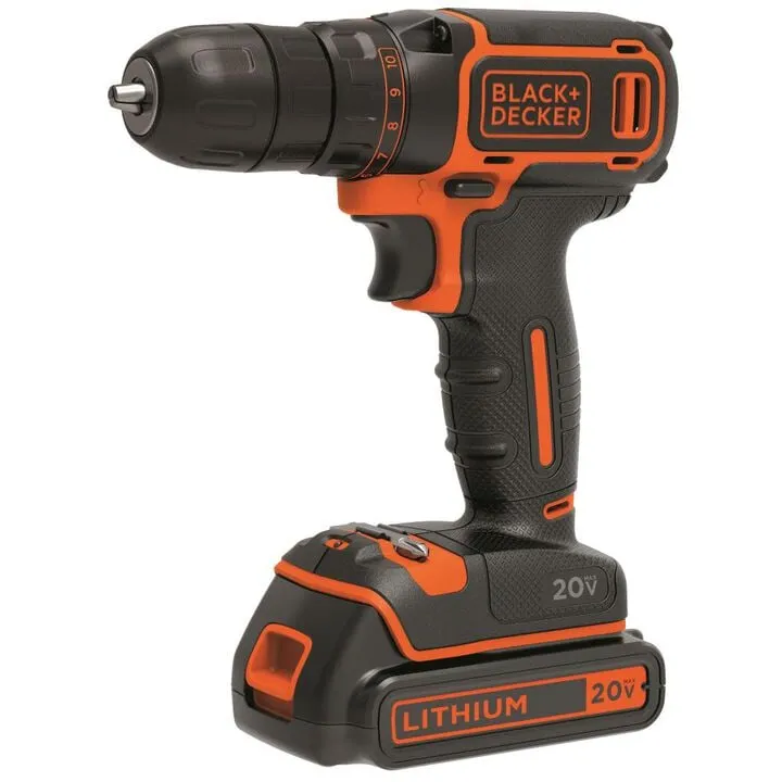 Black and Decker 20V MAX Lithium Cordless Drill/Driver Kit for Home DIY