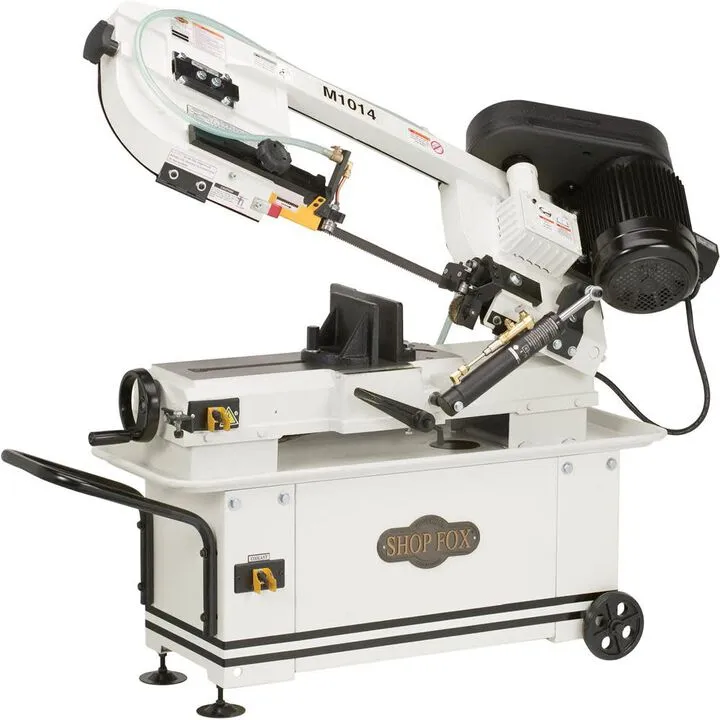 Shop Fox 7 Inch x 12 Inch Metal Cutting Bandsaw - 1HP 110/220V Single Phase