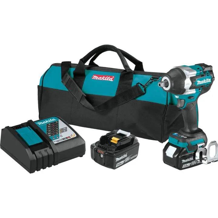 Makita 18V LXT 1/2in Square Drive Impact Wrench Kit with Detent Anvil