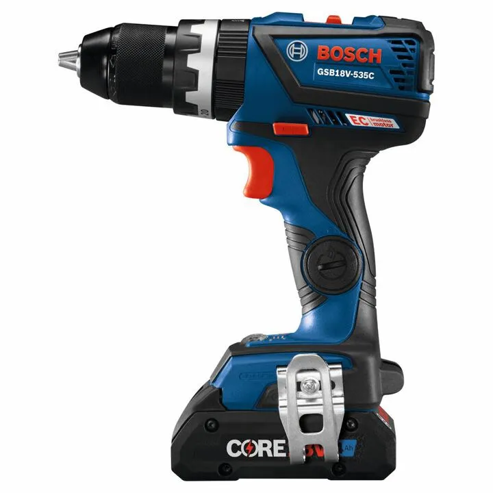 Bosch 18V EC Compact Tough 1/2in Hammer Drill/Driver Kit - Professional Performance Series 5