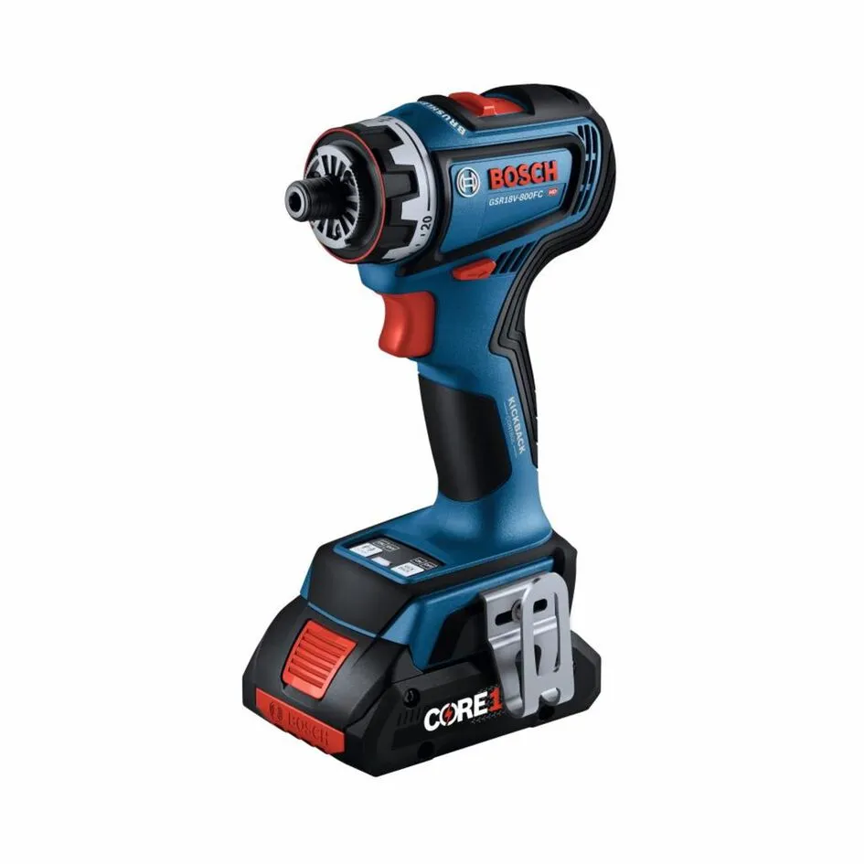 Bosch 18V Flexiclick 5-in-1 Drill/Driver System with 2pk CORE18V 4Ah Batteries 4