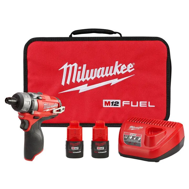 Milwaukee M12 FUEL 2-Speed Screwdriver Kit - High-Performance Precision Fastening