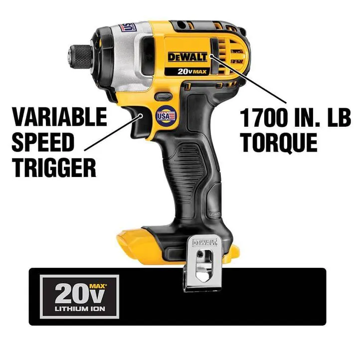 DEWALT 20V MAX 7-Piece Cordless Combo Kit - Professional Grade Performance 9