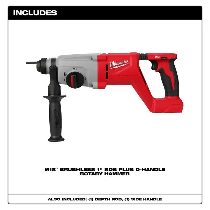 Milwaukee M18 SDS Plus D-Handle Rotary Hammer (Bare Tool) 1