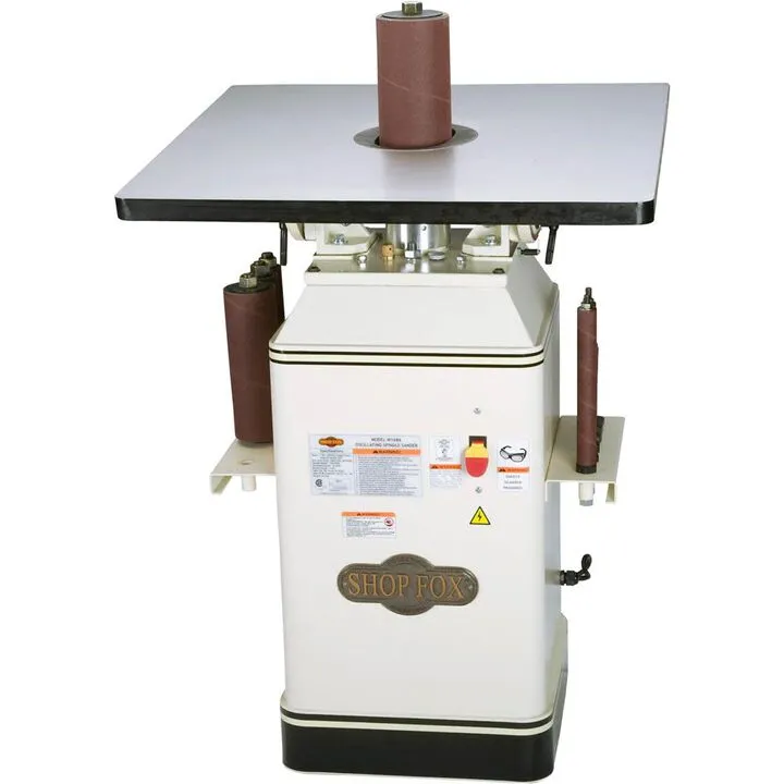 Shop Fox 1HP Oscillating Spindle Sander - Dual Voltage Precision Sanding System 1