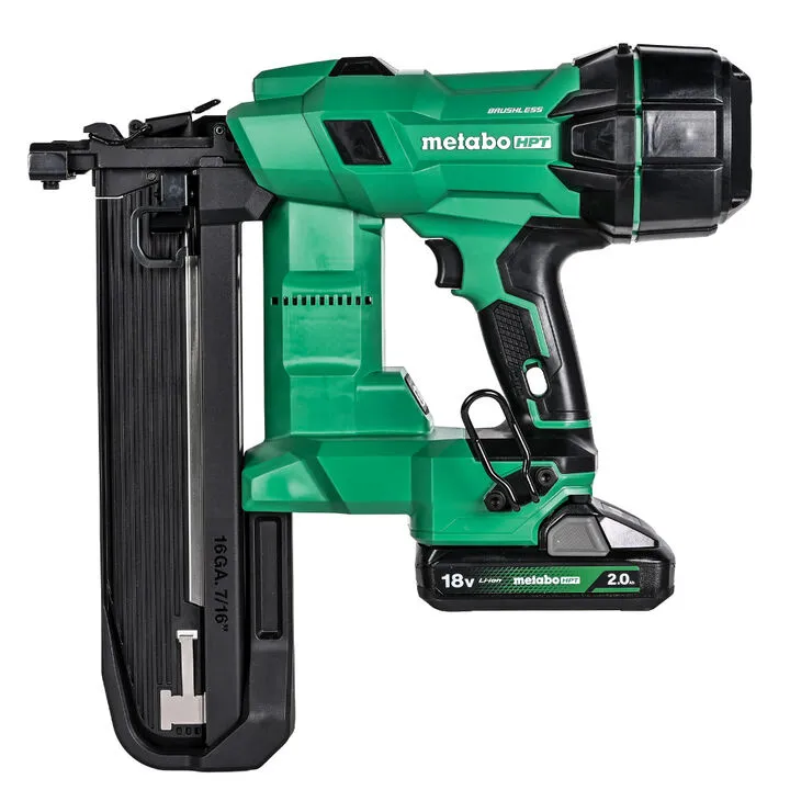 Metabo HPT 18V MultiVolt 7/16 Inch Standard Crown Stapler 2 Ah Kit - Professional Edition