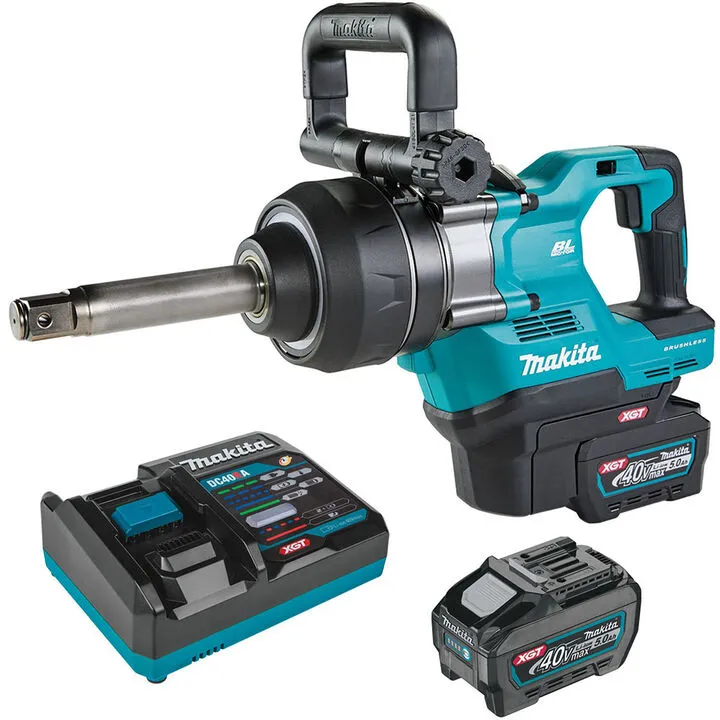 Makita 40V Max XGT Brushless 1-Inch Square Drive D-Handle Impact Wrench Kit - Certified Authentic