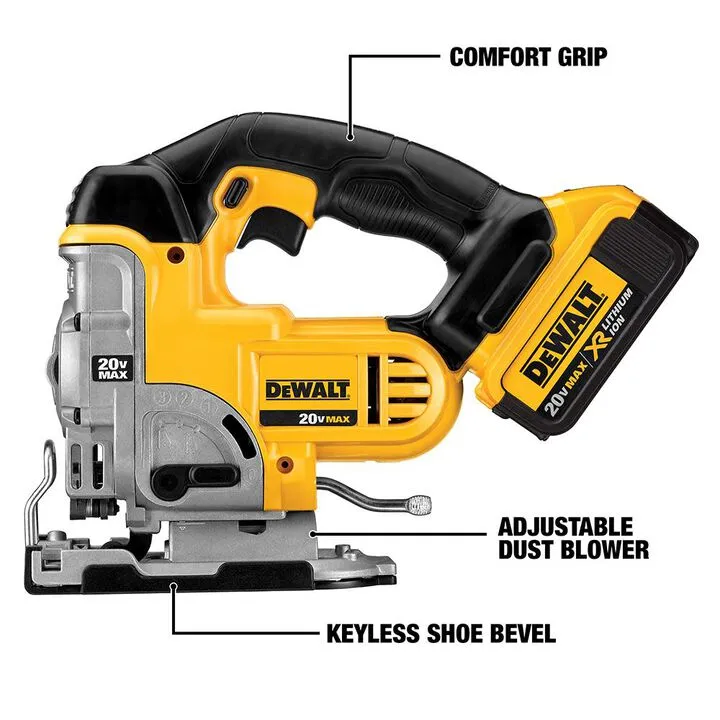 DEWALT ATOMIC 20V MAX Brushless Drill, Impact Driver, and Jig Saw 3-Tool Combo Kit 1