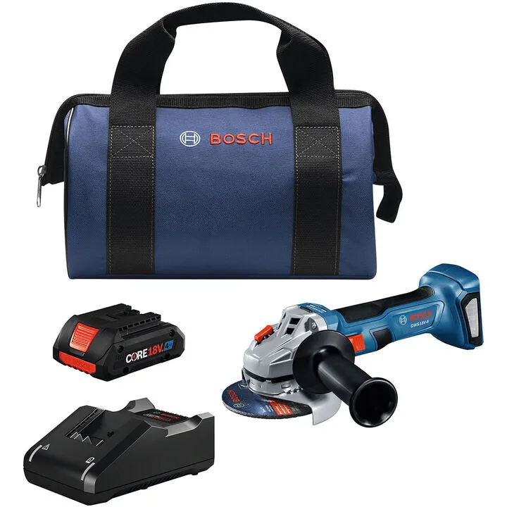 Bosch 18V Lithium-Ion 4-1/2 Inch Cordless Angle Grinder Kit