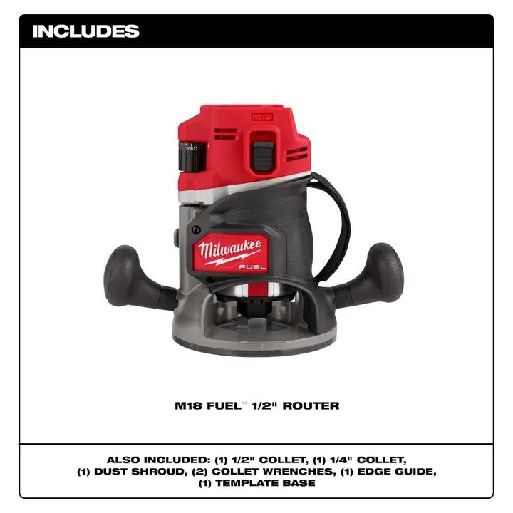 Milwaukee M18 FUEL 1/2 in Router (Bare Tool) 1