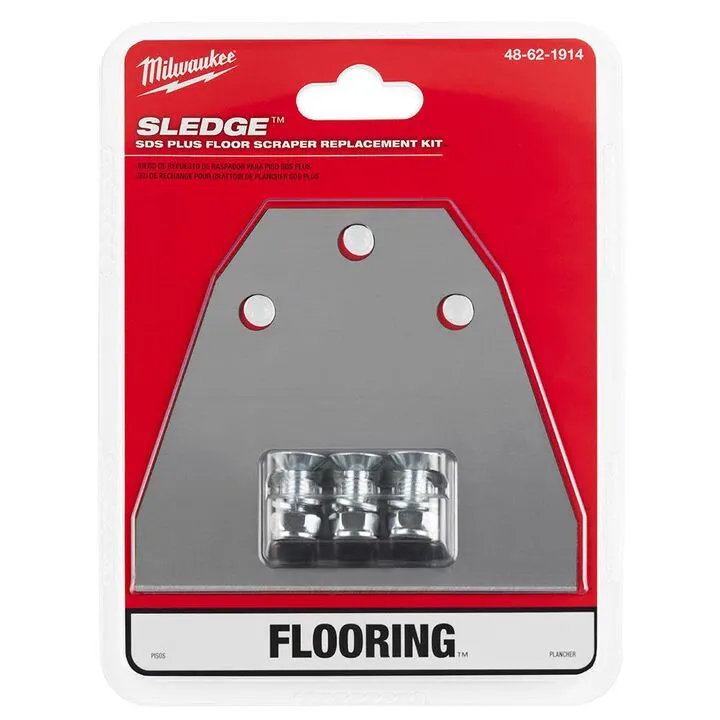 Milwaukee SDS PLUS SLEDGE Floor Scraper Replacement Kit - Professional Grade 2