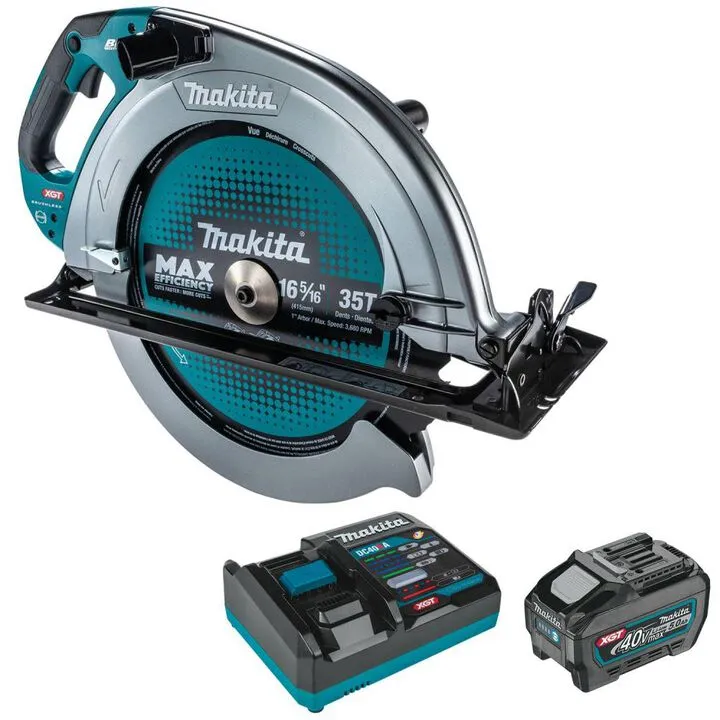 Makita 40V Max XGT Brushless 16-5/16 Inch AWS Capable Circular Saw (Professional Grade)
