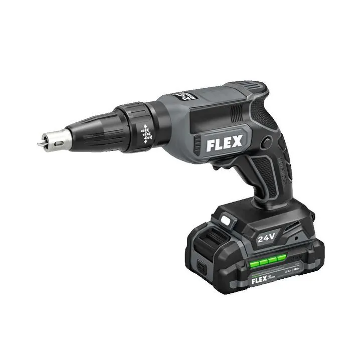 FLEX 24V Brushless Drywall Screw Gun Kit - Professional Performance & Precision Control 2
