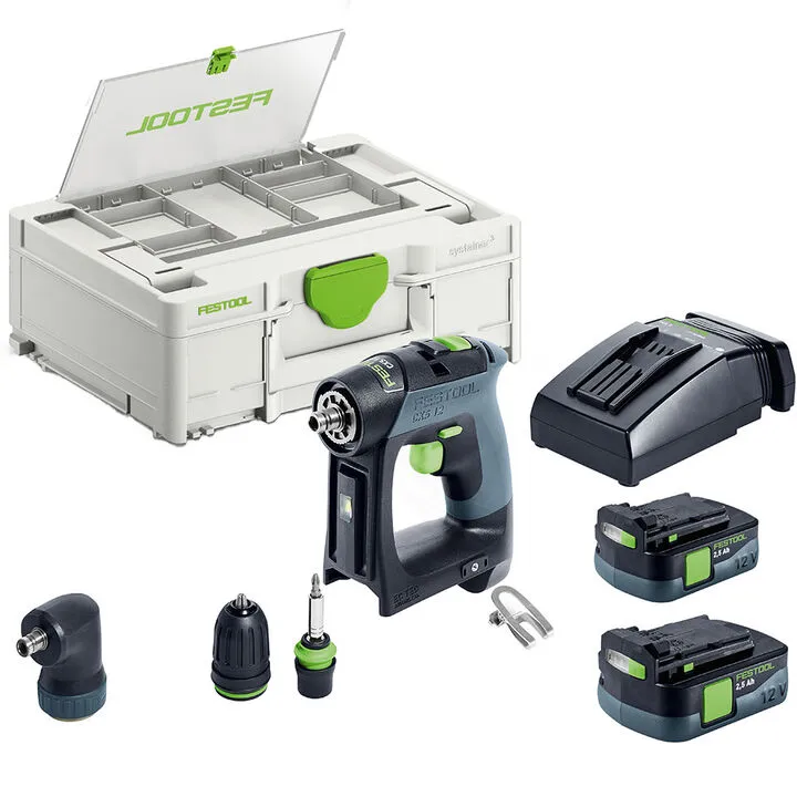 Festool CXS 12 2,5-Set: The Ultimate Compact 12V Cordless Drill for Professionals